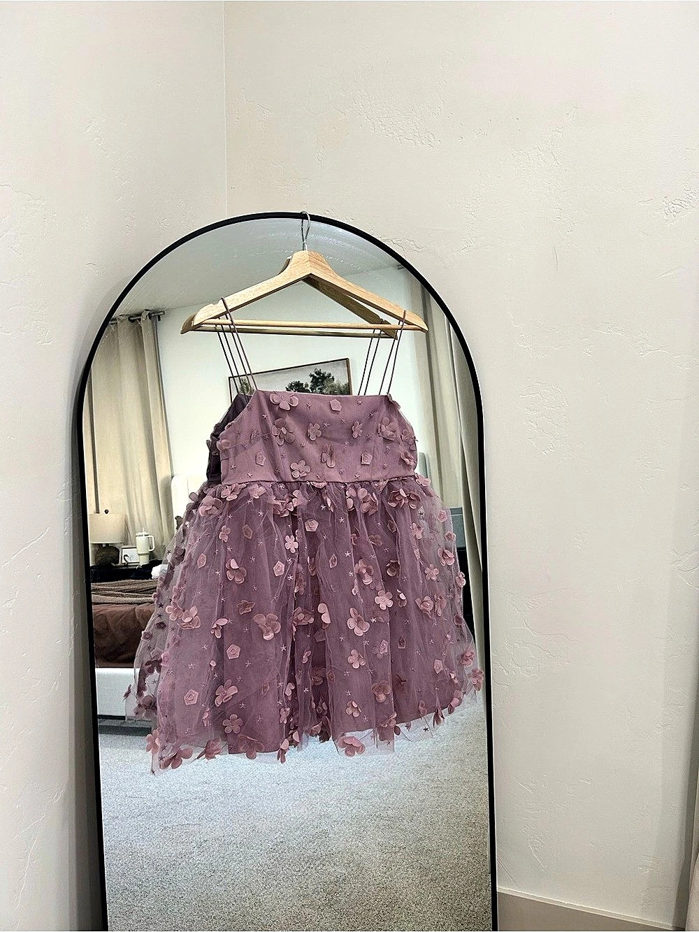 Trixxi Floral Mini Dress in Purple Size Small Like New